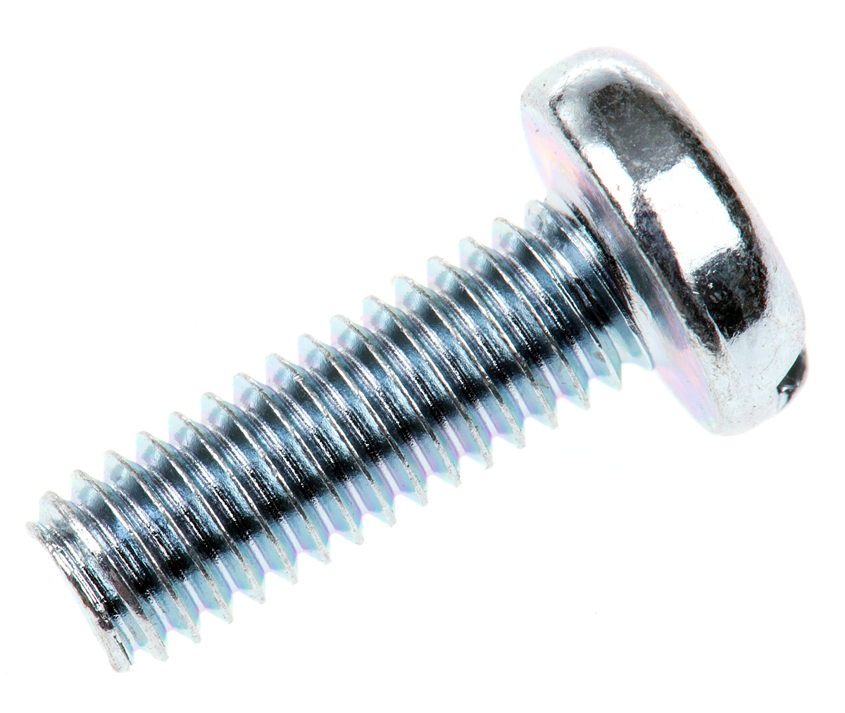 RS PRO Slot M4 Pan Steel Machine Screws DIN 85 x 12.0mm