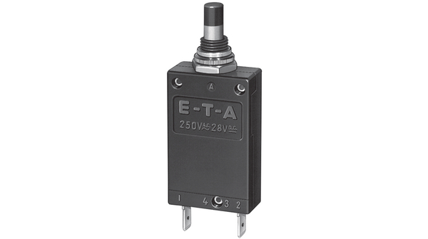 ETA Thermal Circuit Breaker - 2-5700  Single Pole 250V ac Voltage Rating Panel Mount, 20A Current Rating