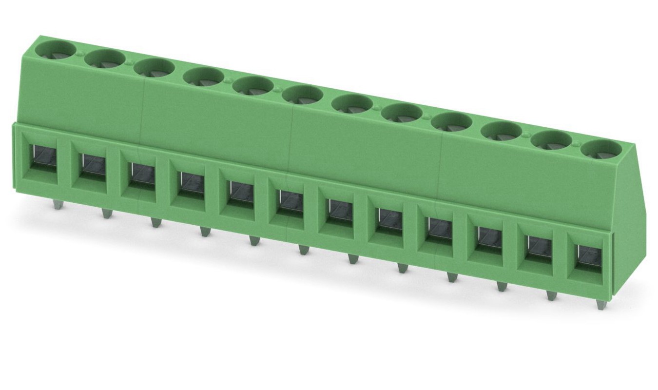 Phoenix Contact MKDS 1.5/12-5.08 Series PCB Terminal Block, 12-Contact, 5.08mm Pitch, Through Hole Mount, 1-Row, Screw