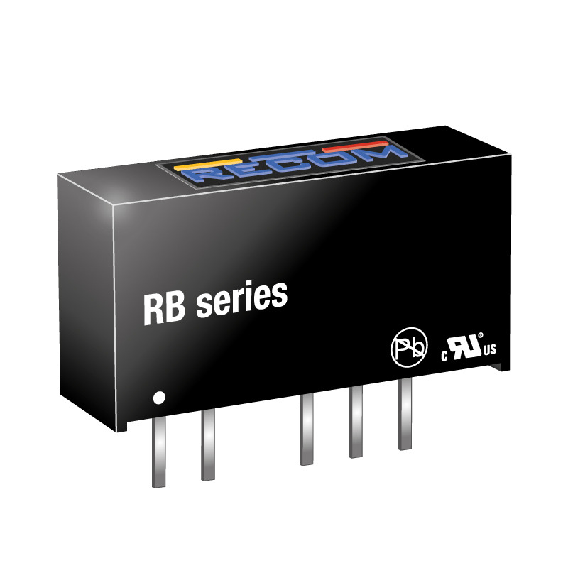 Recom RB DC-DC Converter, ±12V dc/ ±42mA Output, 10.8 → 13.2 V dc Input, 1W, Through Hole, +85°C Max Temp -40°C