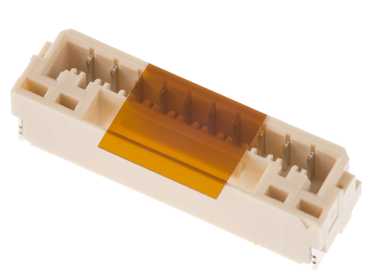 JST GH Series Straight Surface PCB Header, 10 Contact(s), 1.25 mm Pitch, 1 Row, Shrouded