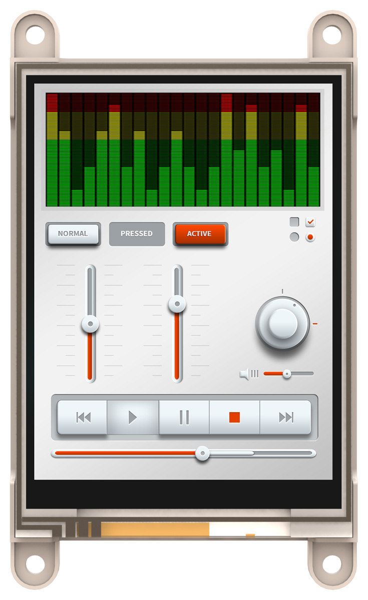 4D Systems gen4-IoD-32T TFT LCD Colour Display / Touch Screen, 3.2in, 240 x 320pixels