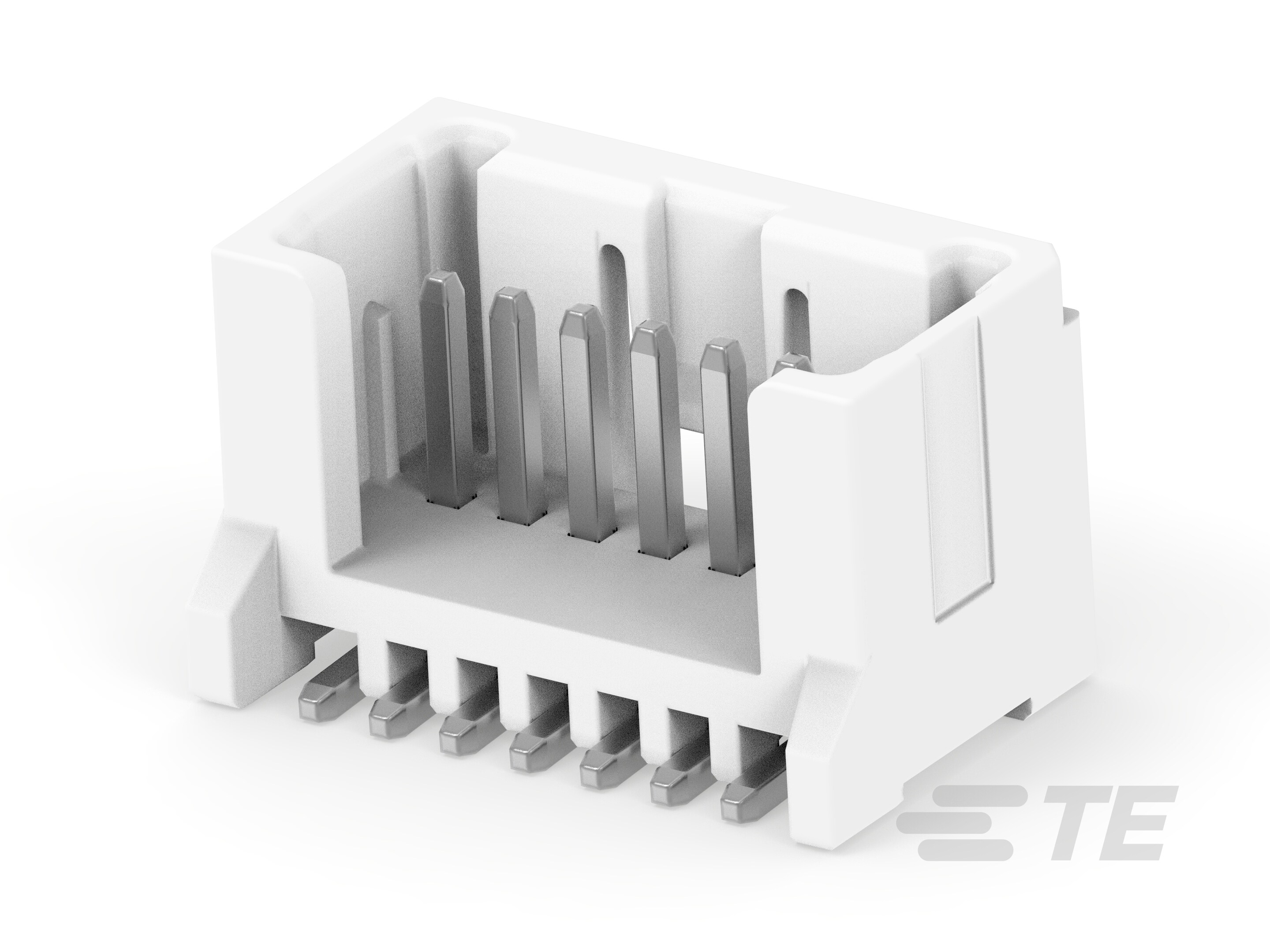 TE Connectivity MICRO CT Series Straight Board PCB Header, 7 Contact(s), 1.2 mm Pitch, 1 Row, Shrouded