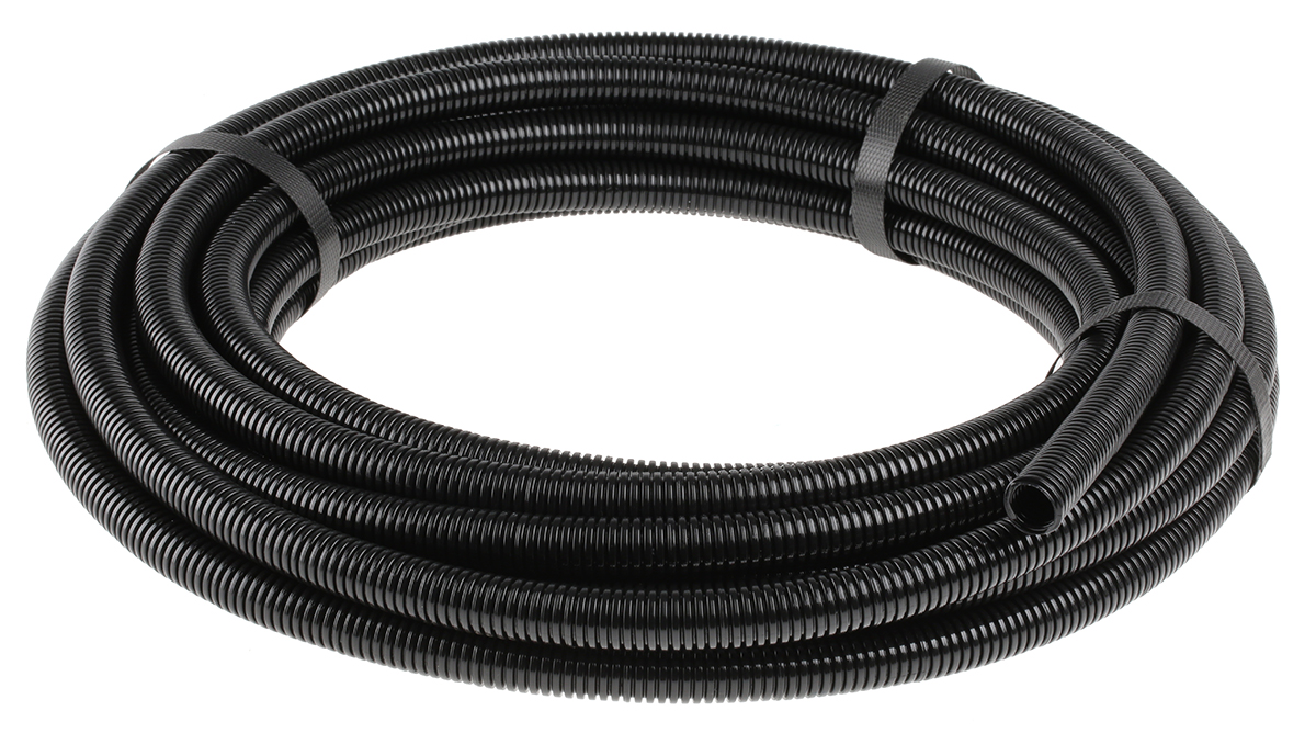 Adaptaflex Flexible Conduit, 16mm Nominal Diameter, Polyamide 6, Black