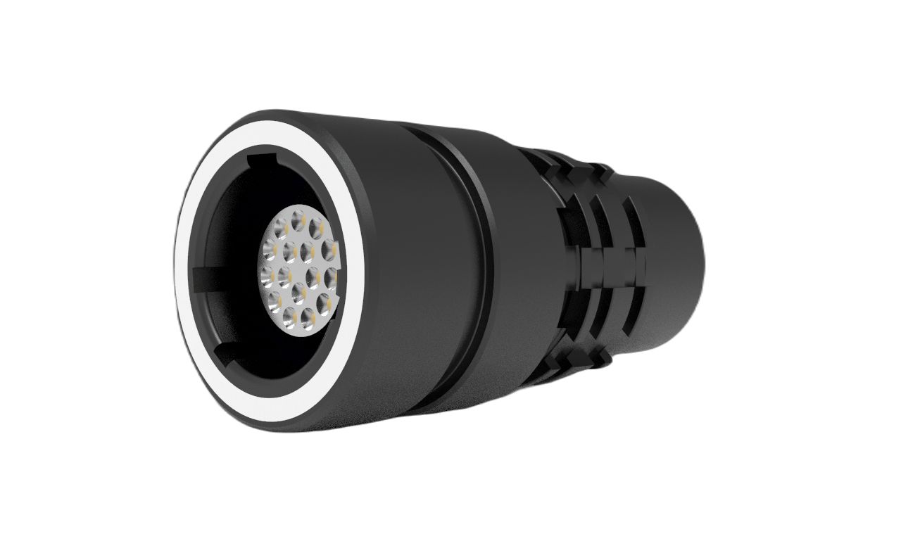 Amphenol NEXUS Technologies Connector, 16 Contacts, Cable, Socket, Female, IP68, IP69K, RANGER Series