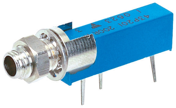 500kΩ, Panel Mount, Through Hole Trimmer Potentiometer 0.5W Side Adjust Vishay, 43P