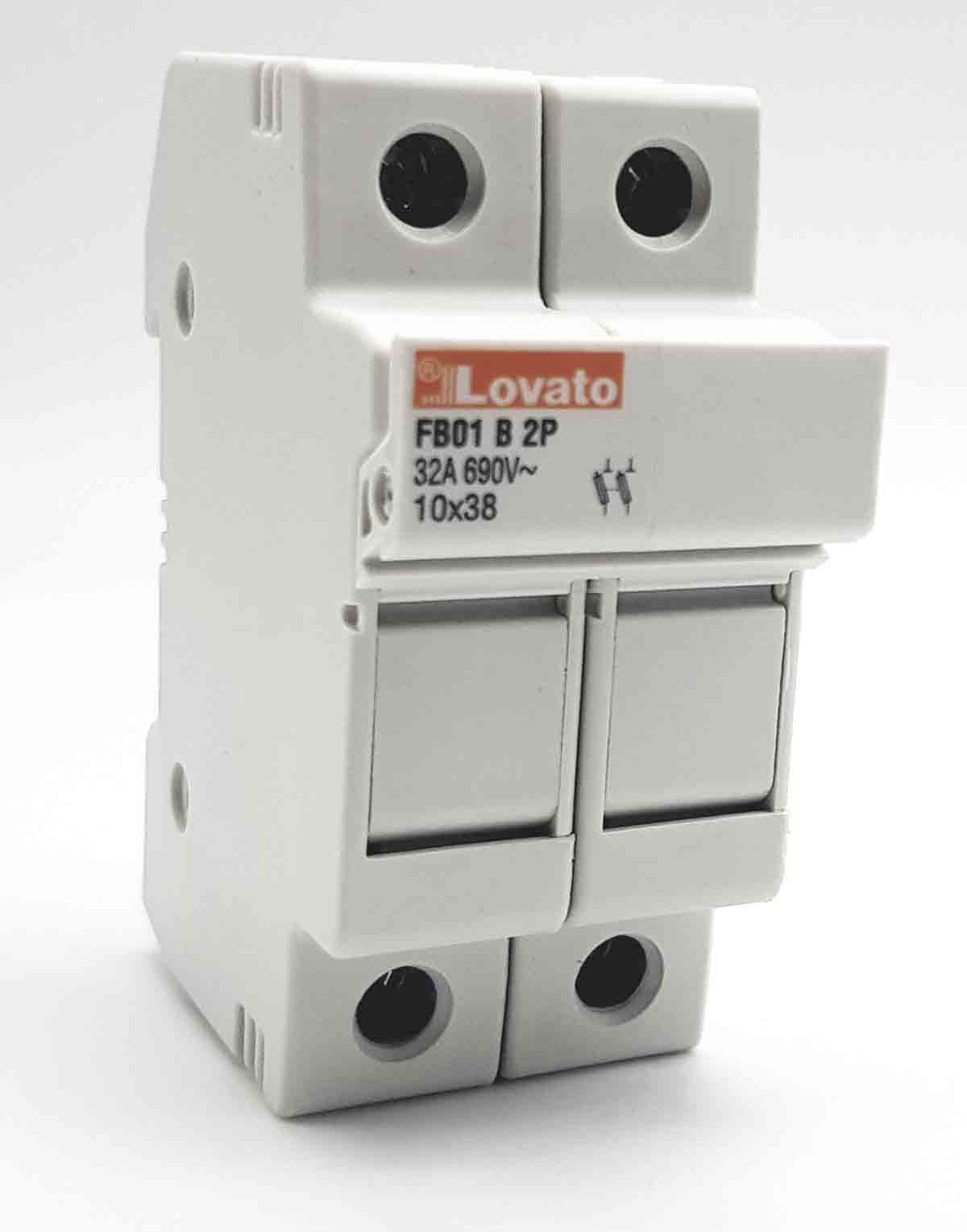 Lovato 32A Rail Mount Fuse Holder, 2P, 690V ac