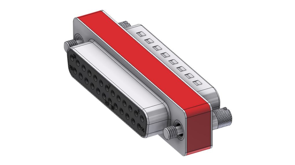 Deltron Connectors D Sub Adapter Female 9 Way D-Sub to Male