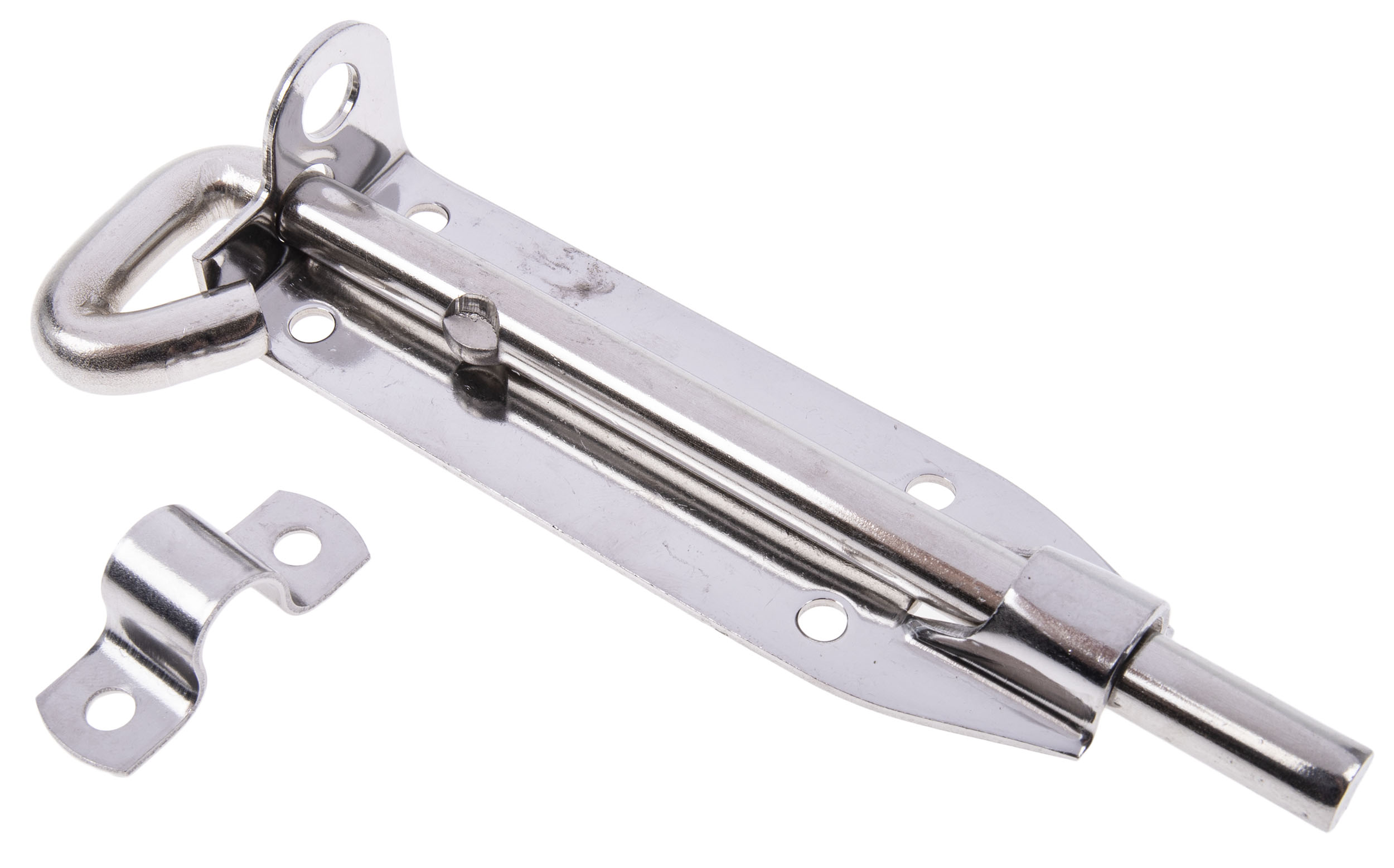 RS PRO Stainless Steel Padlockable Door Bolt, 152mm