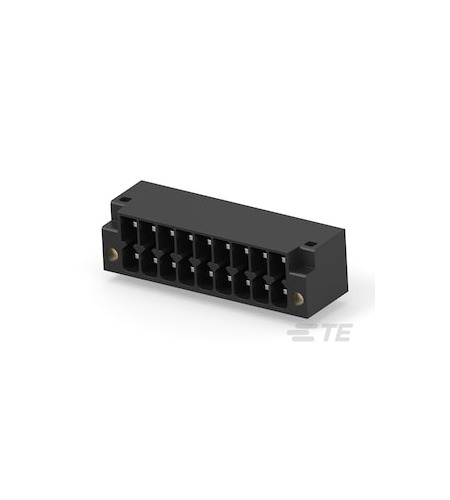 TE Connectivity 2842 Series PCB Terminal Block, 18-Contact, 3.5mm Pitch, Board Mount, 2-Row, Through Hole Termination