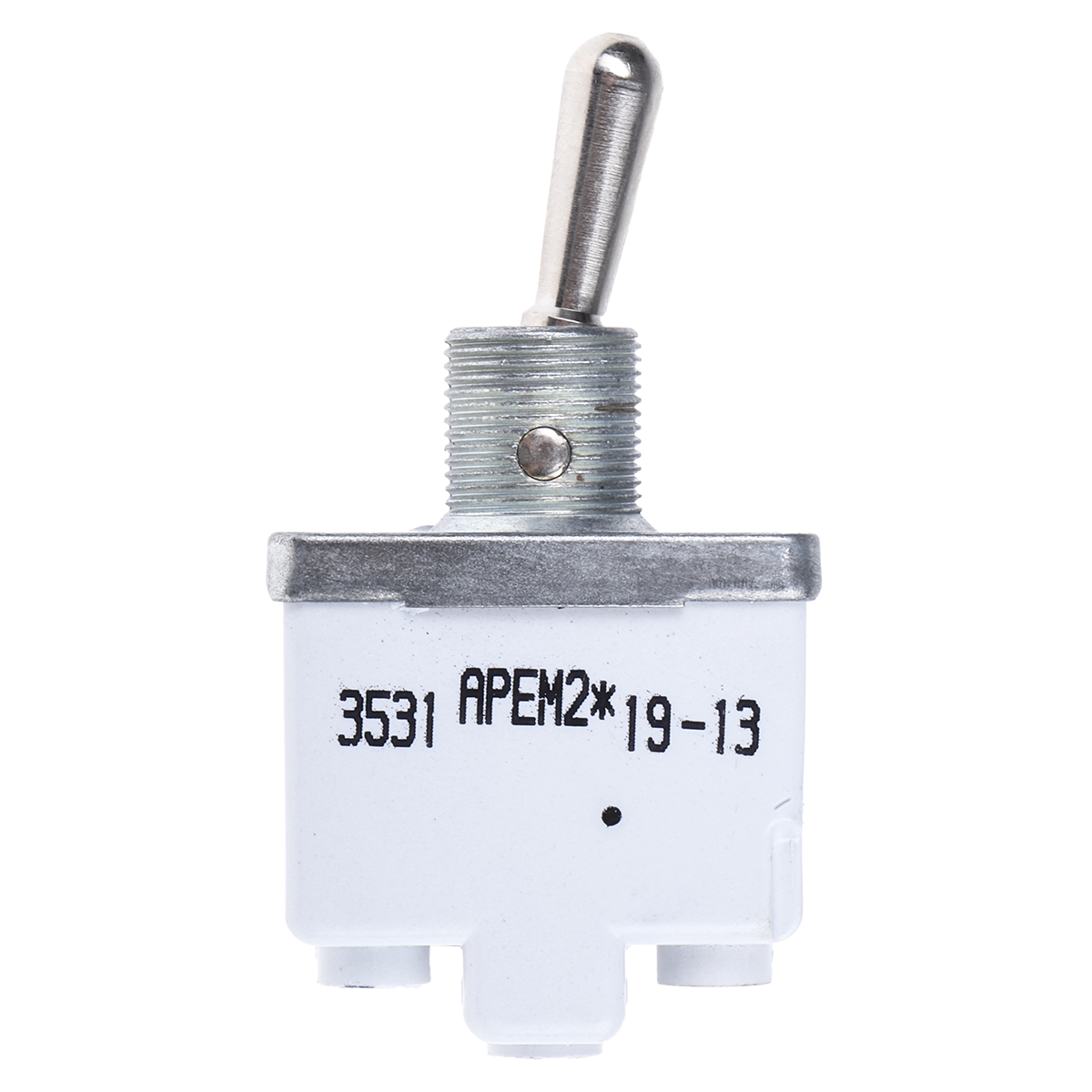 APEM Toggle Switch, Panel Mount, On-Off, SPST, Screw Terminal, 125 V ac, 28V dc