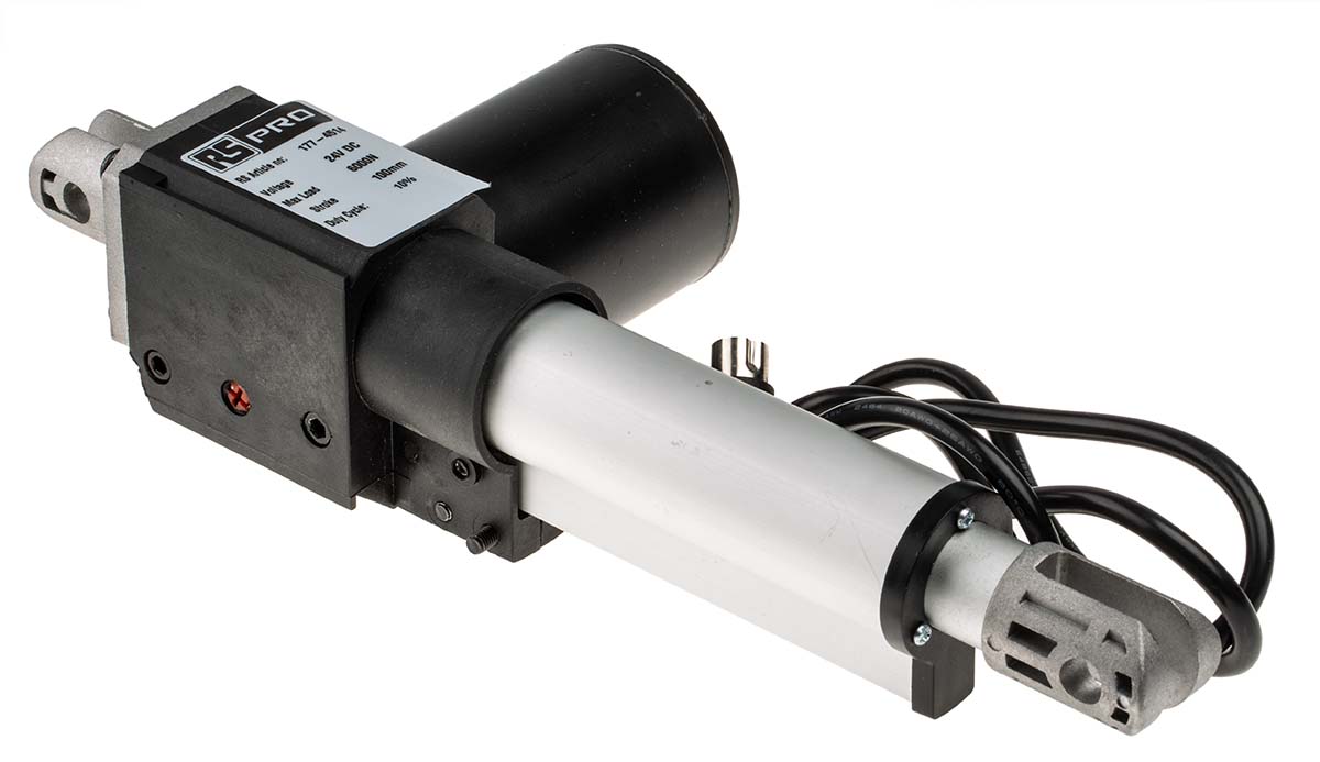 RS PRO Micro Linear Actuator, 100mm, 24V dc, 4000N, 4.2mm/s