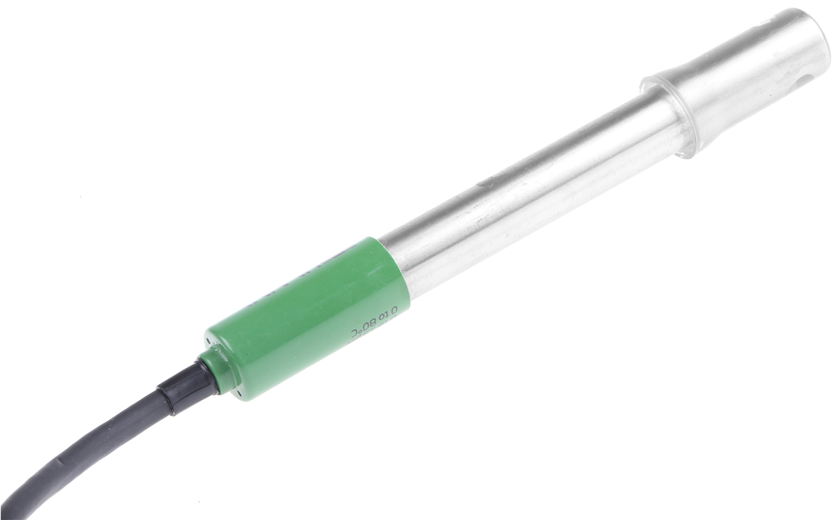 Hanna Instruments HI-1296D Titanium pH Analysis Electrode, 0 to +60 °C, 0 to 12 pH, DIN Interface