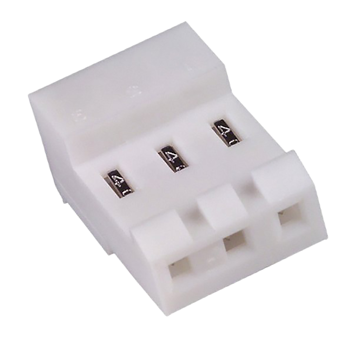 TE Connectivity, MTA-156 Female Connector Housing, 3.96mm Pitch, 3 Way, 1 Row Right Angle