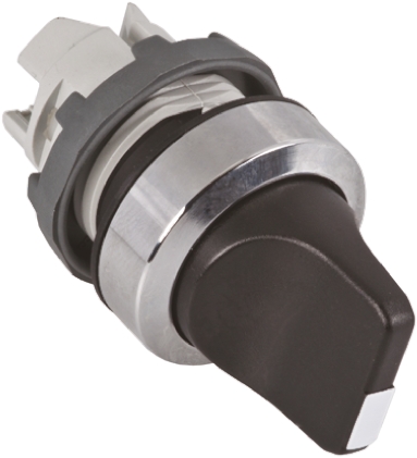ABB ABB Modular Series 3 Position Selector Switch Head, 22mm Cutout, Black Handle