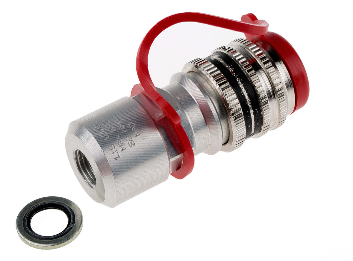 CEJN Steel Female Hydraulic Quick Connect Coupling, G 1/4 Female