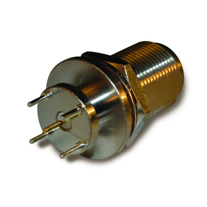 Amphenol RF, Jack Bulkhead N Connector, Solder Termination, Straight Body