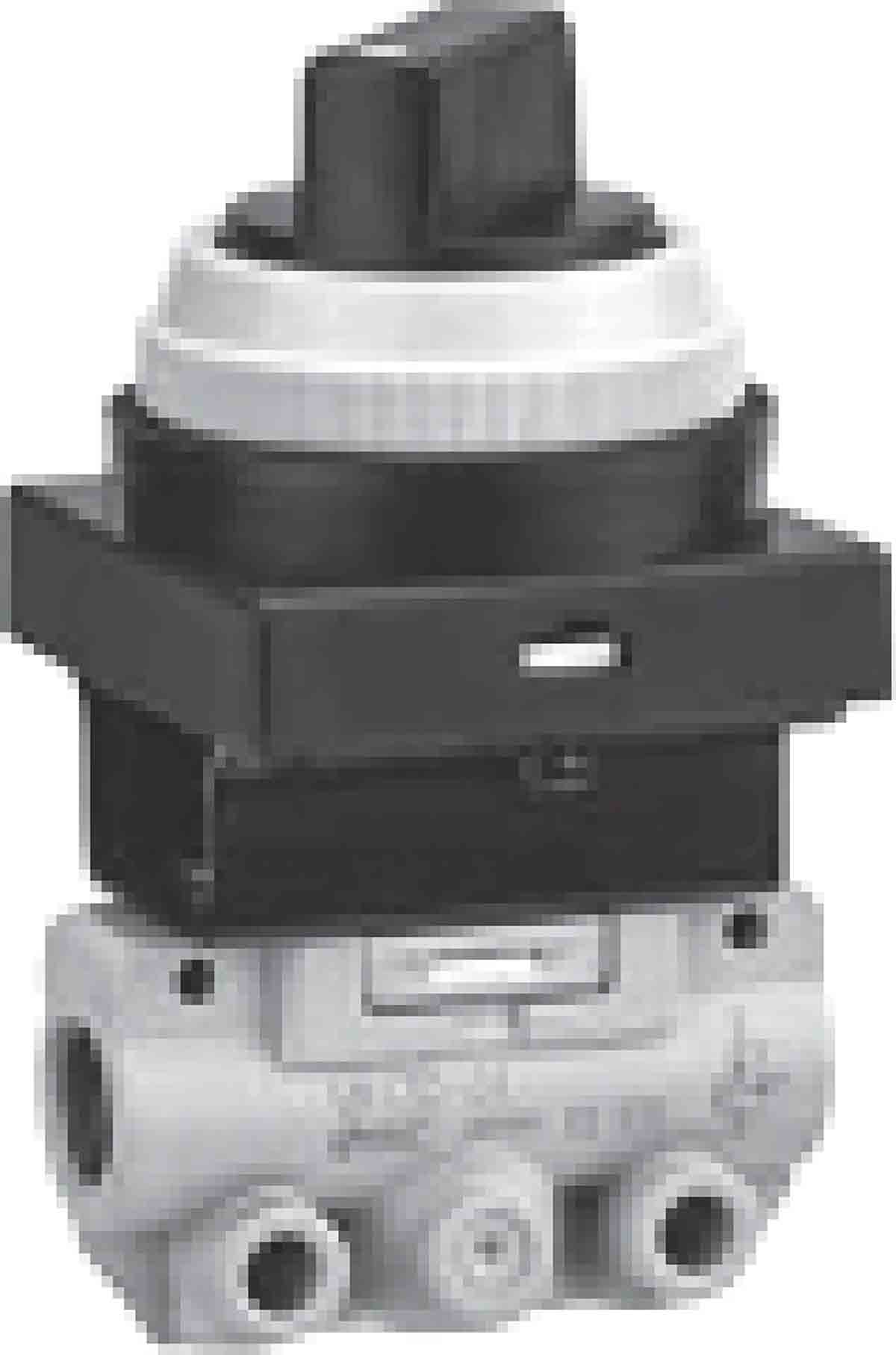 SMC Push Button (Flush) Pneumatic Relay Pneumatic Manual Control Valve VM100 Series, G 1/8, 1/8in, III B
