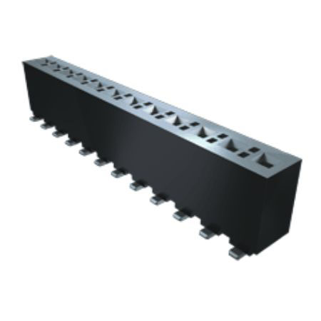 Samtec FHP Series Straight Surface Mount PCB Socket, 3-Contact, 1-Row, 3.96mm Pitch, Solder Termination