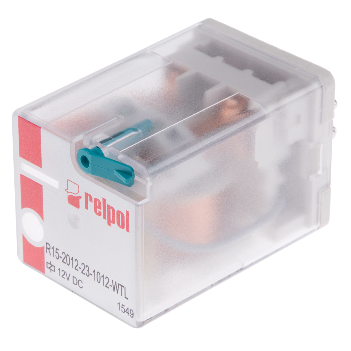 Relpol Plug In Power Relay, 12V dc Coil, 10A Switching Current, DPDT