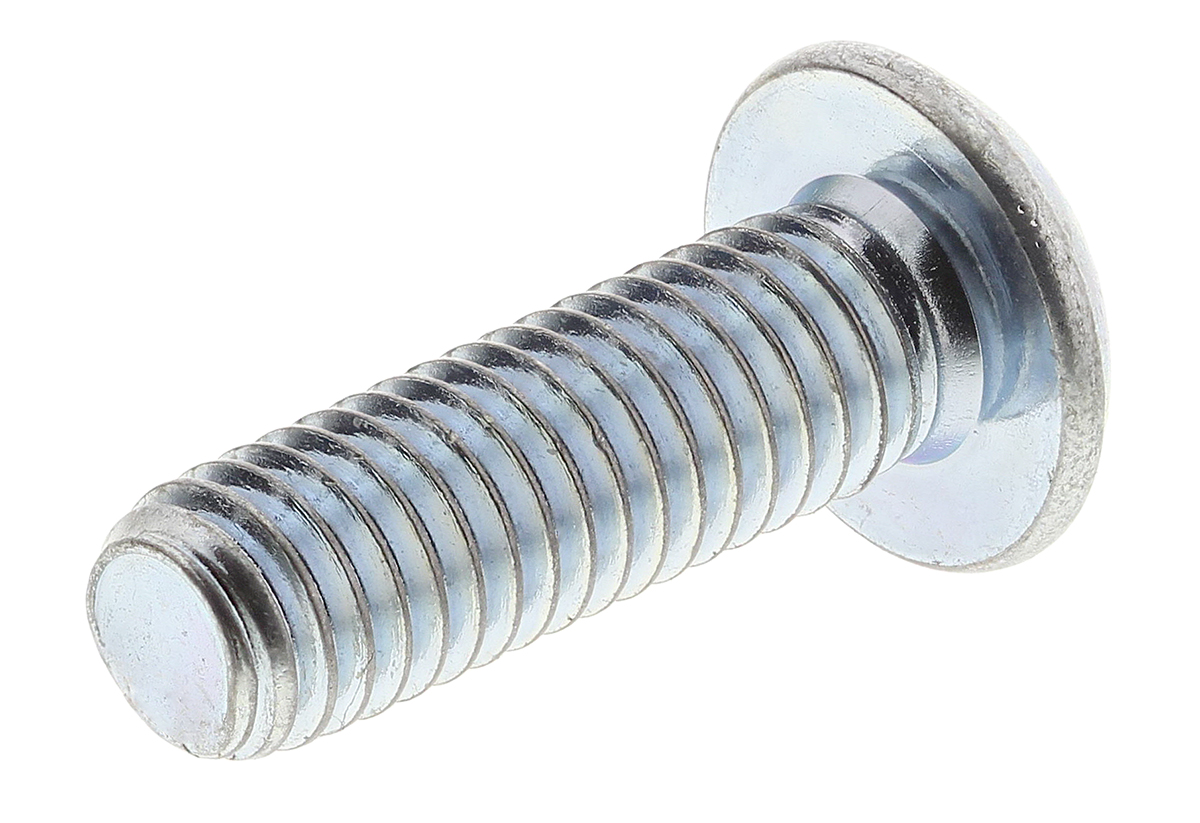 RS PRO Bright Zinc Plated Steel Hex Socket Button Screw, ISO 7380, M5 x 16mm
