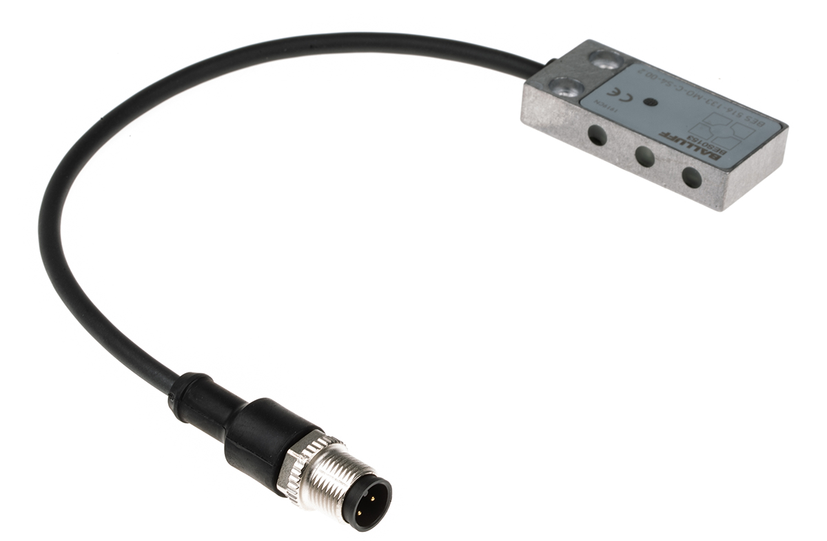 BALLUFF Inductive Block Proximity Sensor, 4 mm Detection, PNP NO/NC, 10 → 30 V dc