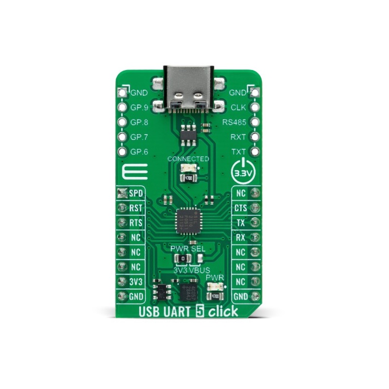 Brand-Rex USB UART 5 Click Module, USB Programmer for Custom Applications MIKROE-5574