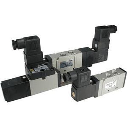 SMC 2 Position Single Solenoid Pilot Valve - VFS2000 Series 24V dc