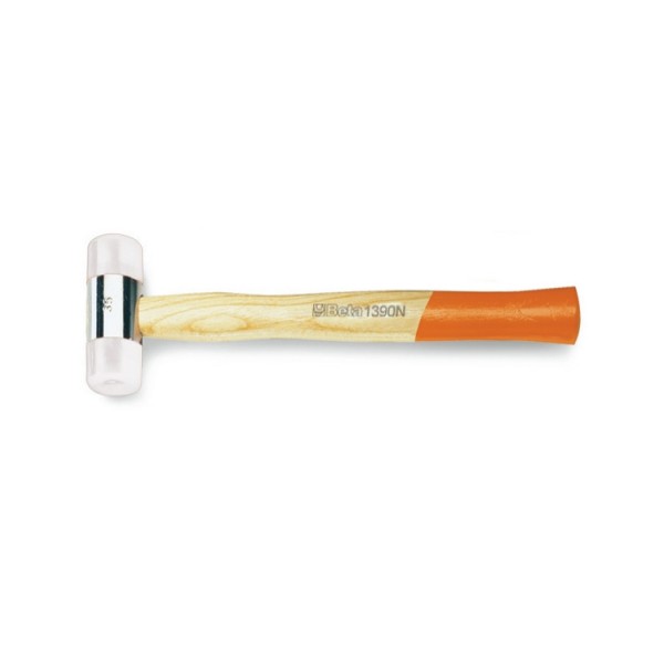 BETA Nylon Nylon Face Hammer with Wood Handle, 415g