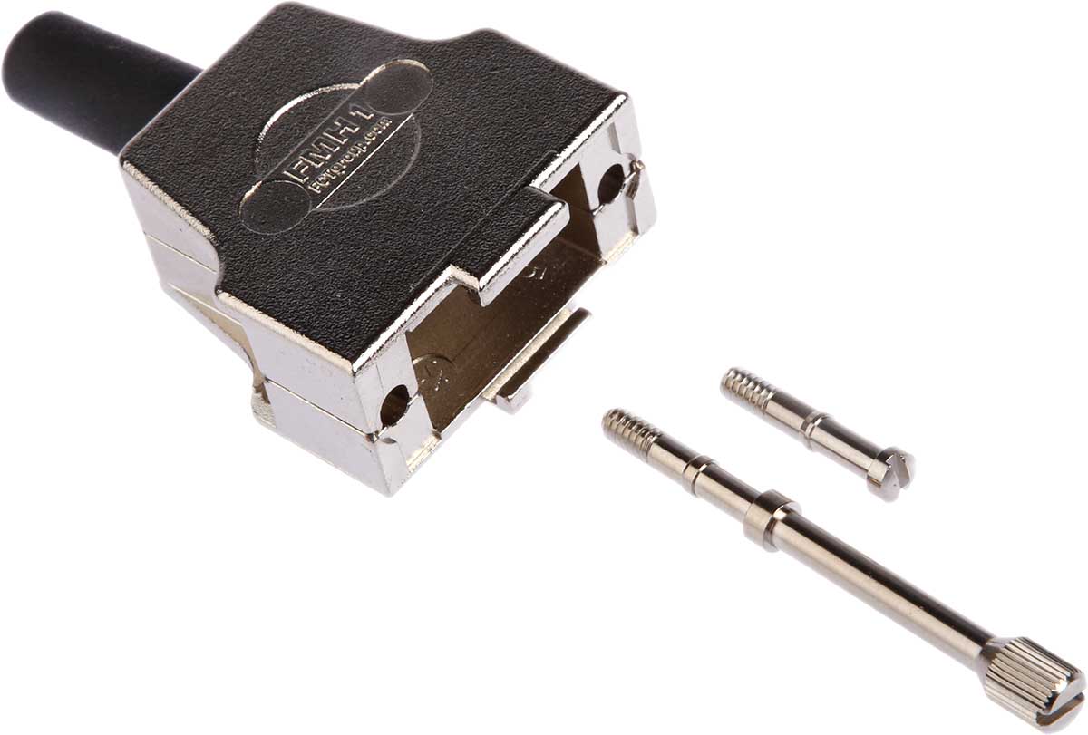 FCT from Molex FMH Series Die Cast Zinc D Sub Backshell, 9 Way, Strain Relief
