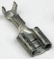 TE Connectivity FASTON .250 Uninsulated Female Spade Connector, Receptacle, 6.35 x 0.81mm Tab Size, 0.5mm² to 1.5mm²