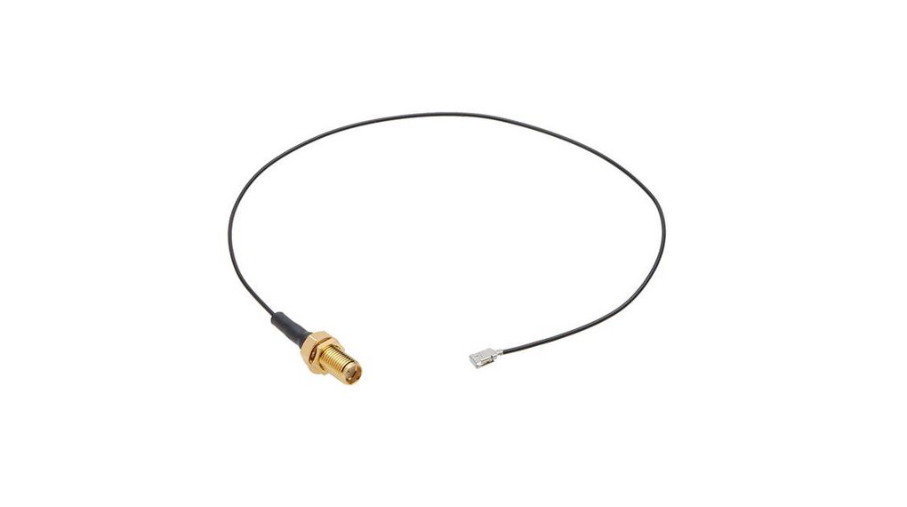 Molex73230, 305mm, Black SMA to Female IPEX MHF Male, Terminated