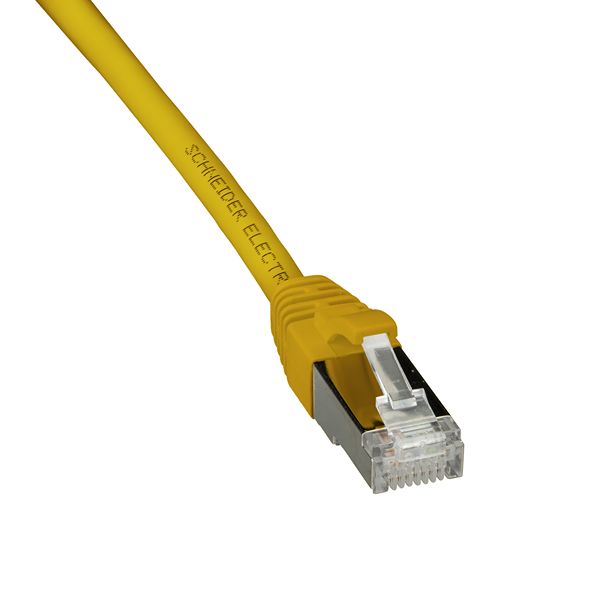 Schneider ElectricActassi, 2m Cat6a, Yellow, S/FTP Shielded, Terminated Polyethylene Sheath