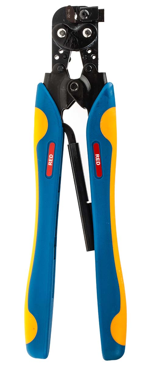 TE Connectivity CERTI-CRIMP Hand Ratcheting Crimp Tool for PIDG Splices, PIDG Terminals, Plasti-Grip Terminals, 0.3