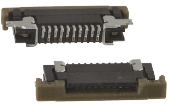 Amphenol Communications Solutions, SFV-R 0.5mm Pitch 10 Way Right Angle Male FPC Connector, ZIF Top Contact