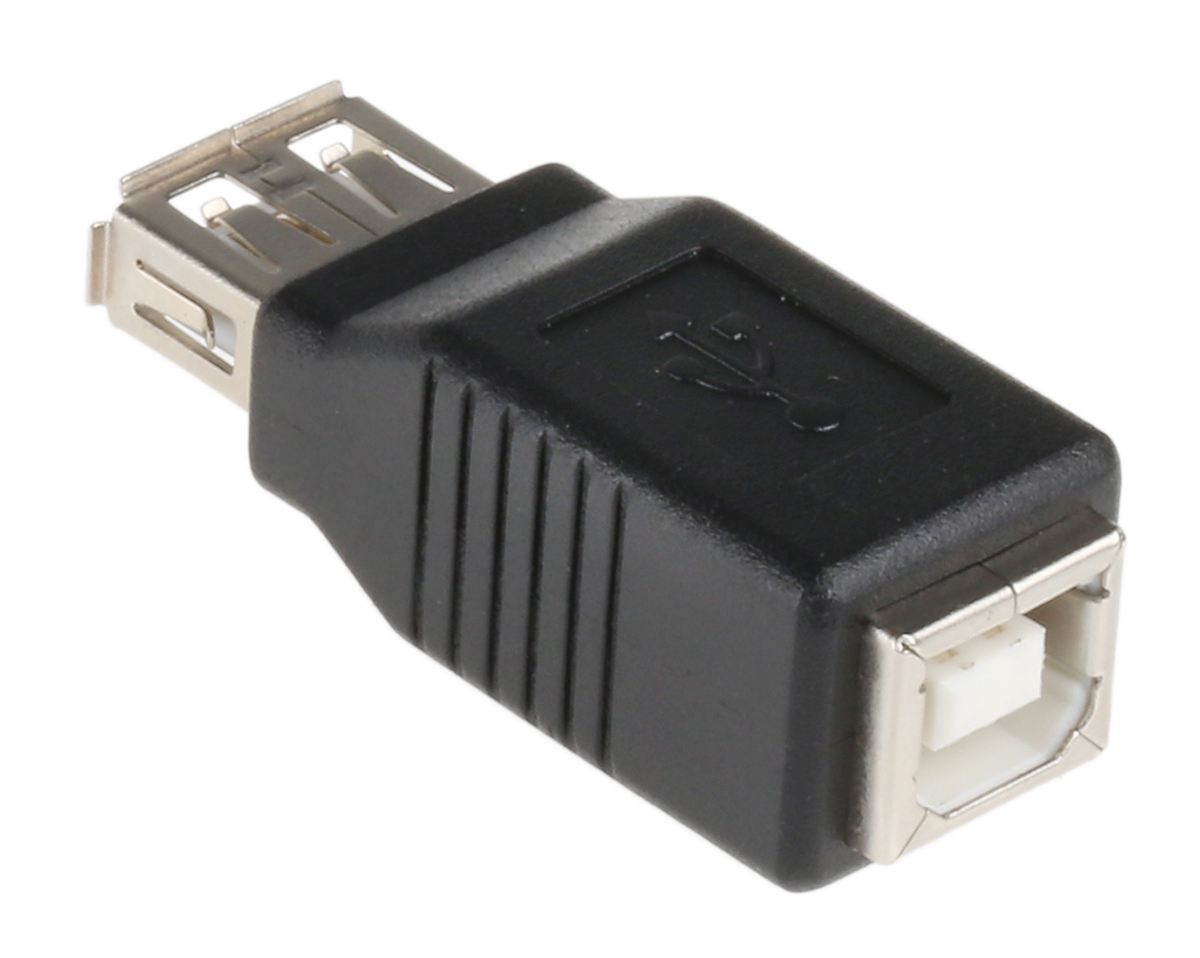 RS PRO USB A Female to USB B Female Adapter