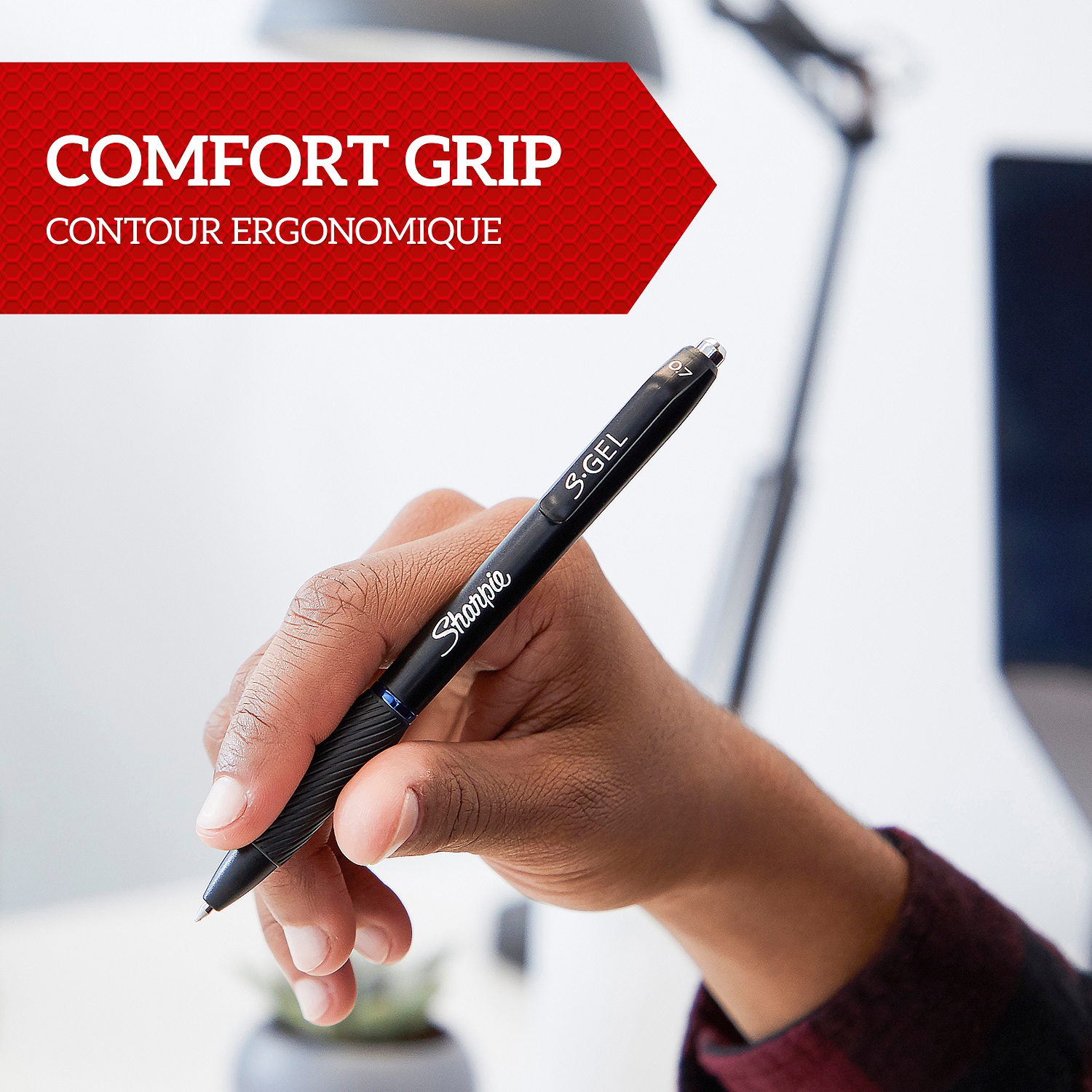 Dymo Black Gel Pen, 0.7 mm Tip Size