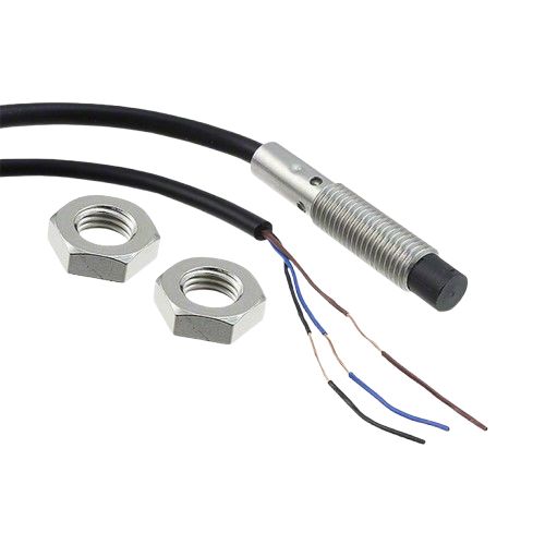 Omron Inductive Threaded Barrel Proximity Sensor, M8, 4 mm Detection, PNP NC, 12 → 24 V dc