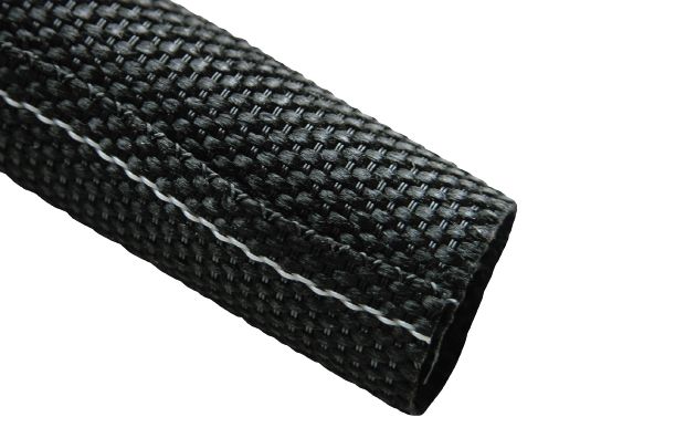 Tenneco Expandable Braided Polyester Black Protective Sleeving, 19mm Diameter, 25m Length, 2000FR Series
