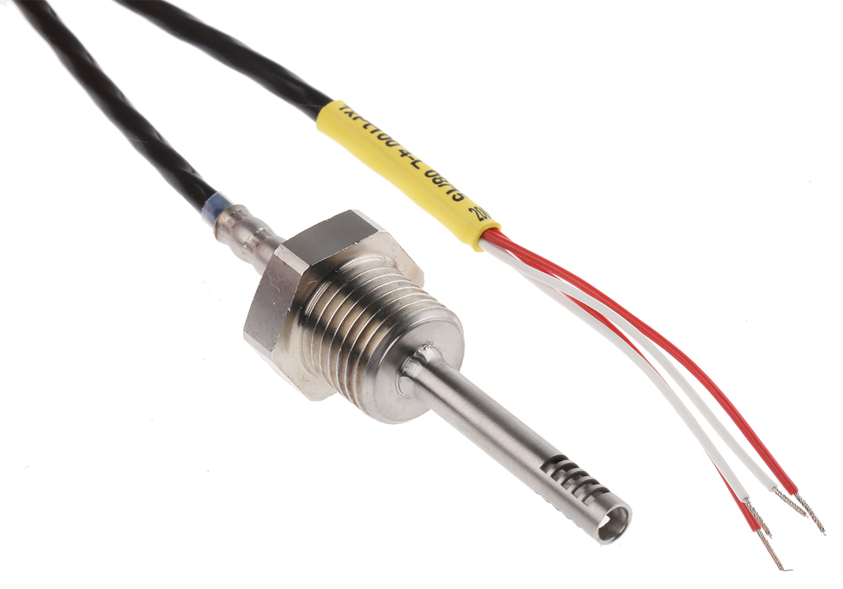 Electrotherm PT100 RTD Sensor, 4.5mm Dia, 40mm Long, G1/4, F0.3 +200°C Max