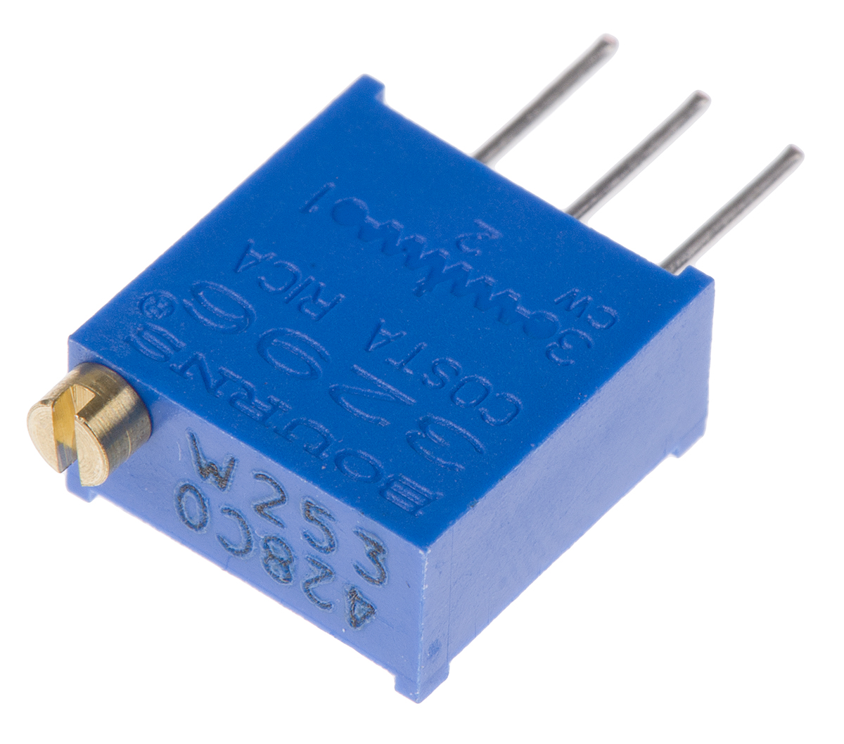 25kΩ, Through Hole Trimmer Potentiometer 0.5W Top Adjust Bourns, 3296