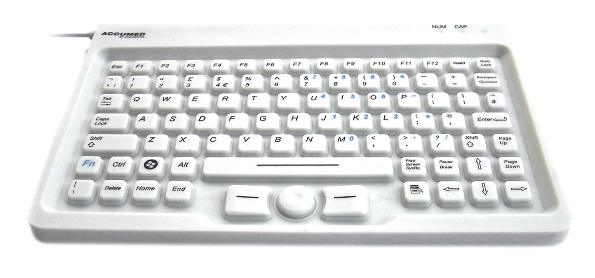 Ceratech Wired USB Keyboard, QWERTY (UK), White