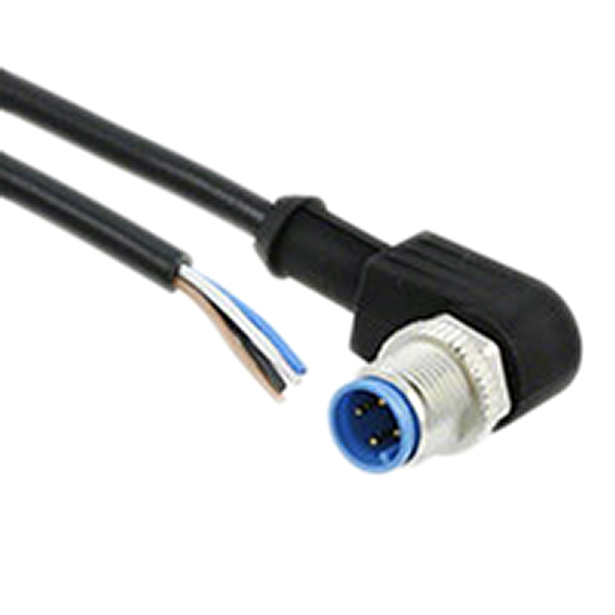 TE Connectivity Male 4 way M12 to Free End Sensor Actuator Cable, 1.5 m