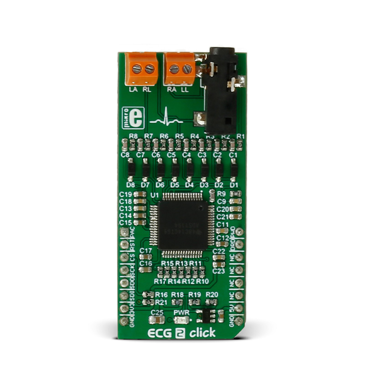 MikroElektronika Heart Rate Sensor MikroBus Click Board for ADS1194