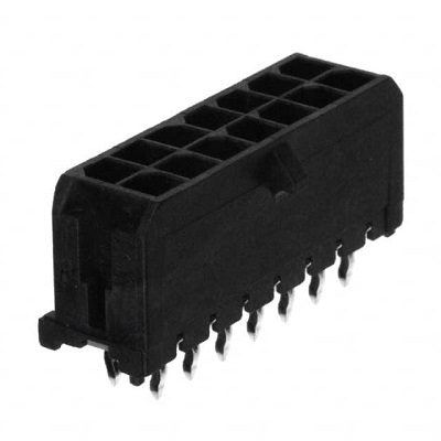 Molex 43045 Series Vertical PCB Header, 20 Contact(s), 3 mm Pitch, 2 Row, Shrouded