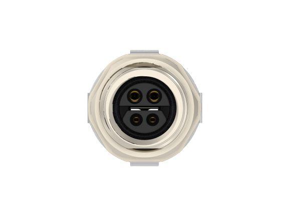 TE Connectivity Circular Connector, 4 Contacts, Rear, M8 Connector, Socket, Female, IP67, T4040110044 Series