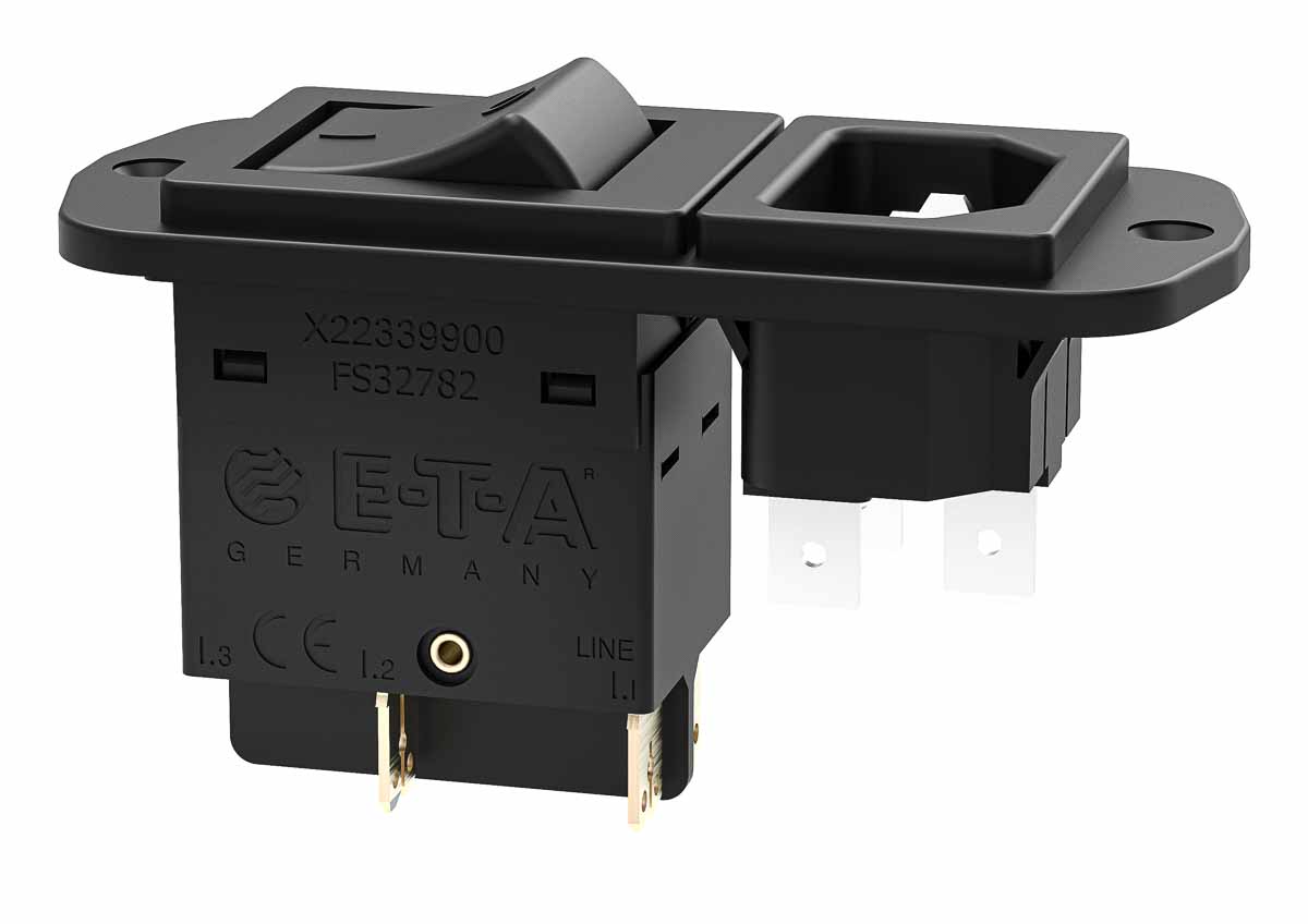 ETA Thermal Circuit Breaker - 3130 2 Pole 50 V dc, 240V ac Voltage Rating Snap In, 10A Current Rating