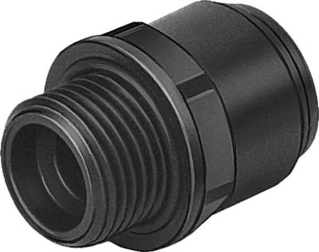 Festo CQ Series Straight Tube-to-Tube Adaptor, Push In 12 mm to Push In 12 mm, Tube-to-Tube Connection Style, 177683