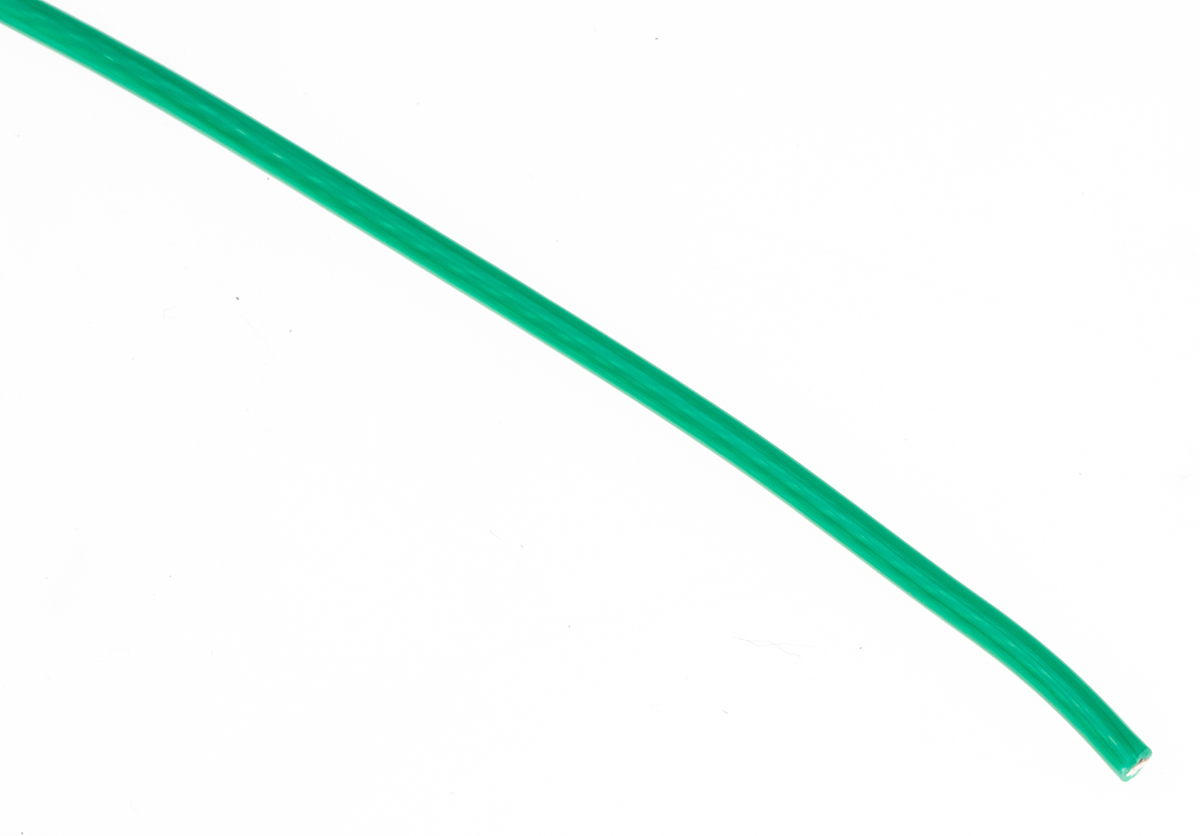Alpha Wire Hook-up Wire TEFLON Series Green 0.35 mm² Hook Up Wire, 22 AWG, 7/0.25 mm, 30m, PTFE Insulation, 5855/7 GR005