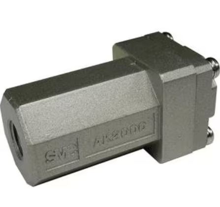 SMC AKP Check Valve G 1/8 Female Inlet, G 1/8 Male Outlet, 0.1 → 0.7MPa